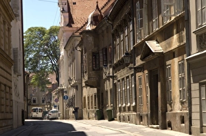 Upper Town Prints: Street scene, Gorni Grad (Upper Town), Zagreb, Croatia, Europe