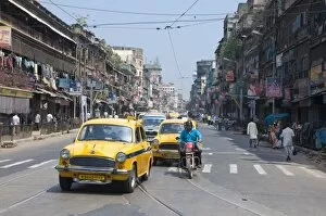 Street scene, Kolkata, West Bengal, India, Asia