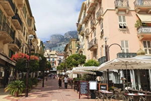 Monaco Prints: Street scene, La Condamine, Monaco, Europe