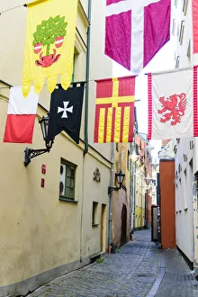 Riga Gallery: Street Scene, Old Town, Riga, Latvia