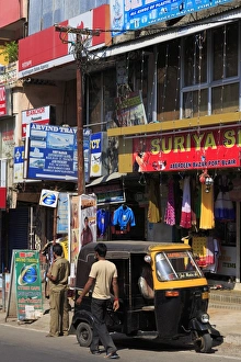 Taxi Prints: Street scene in Port Blair, Andaman Islands, India, Asia