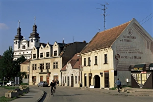 Slovak Republic Prints: Street scene with University Church