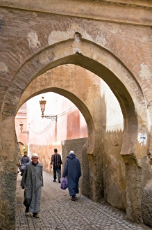 Street in the Souk, Medina, UNESCO World Heritage Site, Marrakech (Marrakesh)