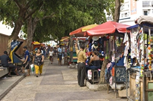 Head Piece Prints: Street vendors, Manaus, Amazonas, Brazil, South America