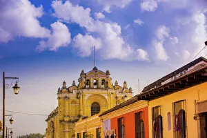 Street Light Prints: Street view in Antigua, Guatemala, Central America