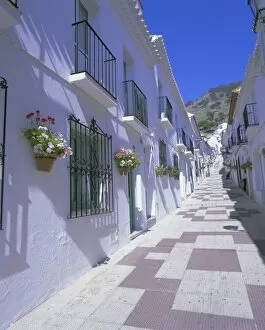 Images Dated 4th September 2008: Street in the white hill village of Mijas