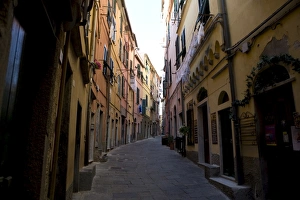 Narrow Street Prints: In the streets of Portovenere, UNESCO World Heritage Site, Liguria, Italy, Europe