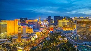 The Usa Prints: The Strip, Las Vegas, Nevada, United States of America, North America