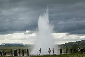 Geothermal Gallery: Strokkur geyser, Geysir, Golden Circle, Iceland, Polar Regions