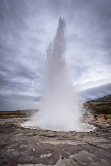 Erupting Prints: Strokkur Geyser, Golden Circle tour, Iceland, Polar Regions