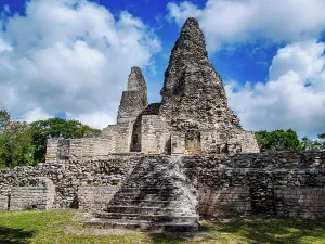 Campeche Prints: Structure I, Xpuhil Archaeological Site, Xpujil, Campeche State, Mexico