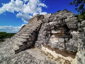 Becan Prints: Structure IX, Becan Archaeological Site, Campeche State, Mexico