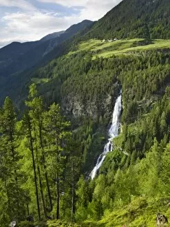 Images Dated 13th June 2008: Stuibenfall, Tyrols highest waterfall, Otztal valley, Tyrol, Austria, Europe