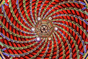 Elegance Prints: Stunning inner ceiling of the roof of the Pavilion of Prince Teng