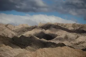 The stunning rock formations of the Quebrada de las Flechas formed by slanting layers of strata