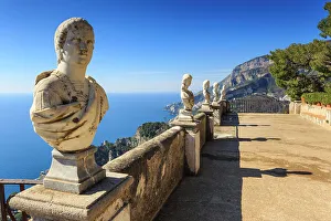 Stunning Terrace of Infinity, Gardens of Villa Cimbrone, Ravello, Amalfi Coast, UNESCO