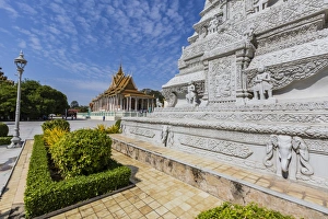 Lamp Post Prints: Stupa in the Royal Palace, in the capital city of Phnom Penh