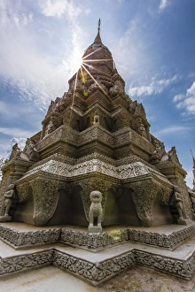 Phnom Penh Prints: Stupa in front of the Silver Pagoda in the Royal Palace
