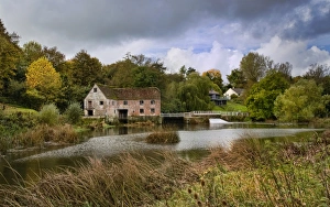 Weather Prints: Sturminster Newton Mill and River Stour, Dorset, England, United Kingdom, Europe