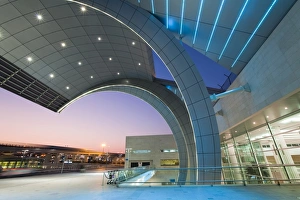 Architecture Collection: Stylish modern architecture of Terminal 3 opened in 2010, Dubai International Airport