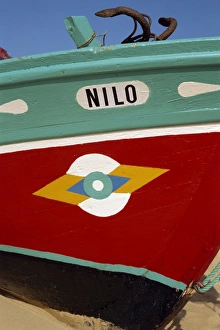 Stylized eye on fishing boat