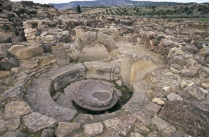 Su Nuraxi Nuraghic complex dating from 1500BC