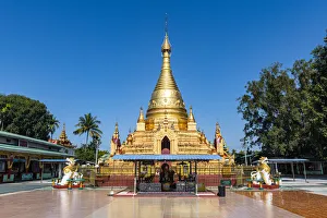Fence Prints: Su Taung Pyi pagoda, Myitkyina, Kachin state, Myanmar (Burma), Asia