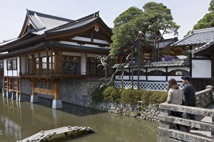 Nagano Prints: A sub-temple in the Zenkoji Temple complex, Nagano City, Japan, Asia