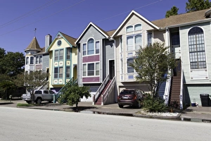 Houston Prints: Suburban housing in Houston, Texas, United States of America, North America
