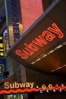 Times Square Prints: Subway entrance