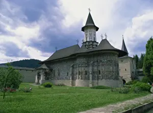 South East Prints: Sucevita Monastery from the southeast, with wall paintings dating from around 1590