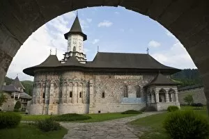 Images Dated 16th June 2009: Sucevita Monastery, UNESCO World Heritage Site, Bucovina, Romania, Europe