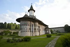 Images Dated 16th June 2009: Sucevita Monastery, UNESCO World Heritage Site, Bucovina, Romania, Europe