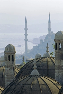 Haze Prints: Suleymaniye complex overlooking the Bosphorus