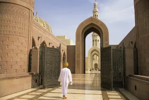Portico Prints: Sultan Qaboos Grand Mosque, Muscat, Sultanate of Oman, Arabian Peninsula