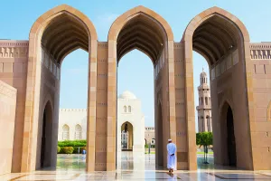 Arabian Prints: Sultan Qaboos Grand Mosque, Muscat, Sultanate of Oman, Arabian Peninsula