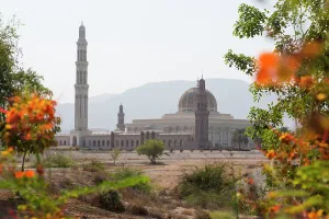 Elegance Prints: Sultan Qaboos Grand Mosque, Muscat, Sultanate of Oman, Arabian Peninsula