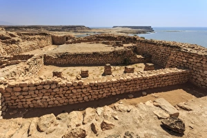 Sumhuram ruins overlooking Khor Rori (Rouri), Land of Frankincense UNESCO World Heritage Site