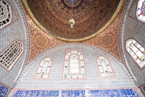 Palaces Prints: Summerhouse interior at Topkapi Palace, UNESCO World Heritage Site, Istanbul, Turkey