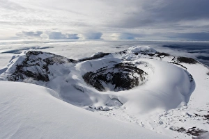 Craters Prints: Summit crater, Volcan Cotopaxi, 5897m, the highest active volcano in the world