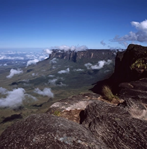 Venezuela Prints: From the summit of Mount Roraima (Cerro Roraima), looking across to Mount Kukenaam