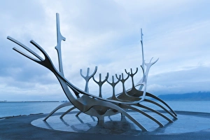 Sun-Craft Sculpture, Reykjavik, Iceland, Polar Regions