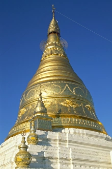 Sagaing Prints: Sun U Ponya Shin Pagoda, Sagaing, Myanmar (Burma), Asia