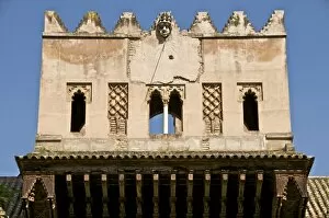 Images Dated 9th April 2010: Sundial on mudejar gate and walls, Seville, Andalusia, Spain, Europe