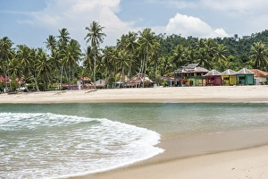 Sungai Pinang Beach and Rasta Beach Bungalows, near Padang in West Sumatra, Indonesia