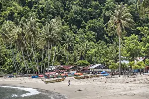 West Sumatra Prints: Sungai Pinang, a fishing village near Padang in West Sumatra, Indonesia, Southeast Asia