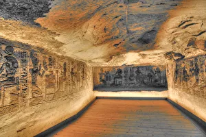 Hieroglyph Prints: Sunken Relief, Lateral Chamber, Ramses II Temple, UNESCO World Heritage Site, Abu Simbel