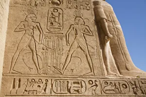 Nubia Prints: Sunken Relief, Ramses II Temple, UNESCO World Heritage Site, Abu Simbel, Nubia, Egypt