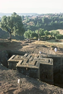 Under Ground Prints: Sunken, rock-hewn Christian church