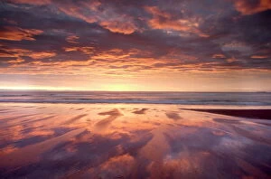 Sea Scape Collection: Sunrise, Alnmouth Beach, Alnmouth, Alnwick, Northumberland, England, United Kingdom